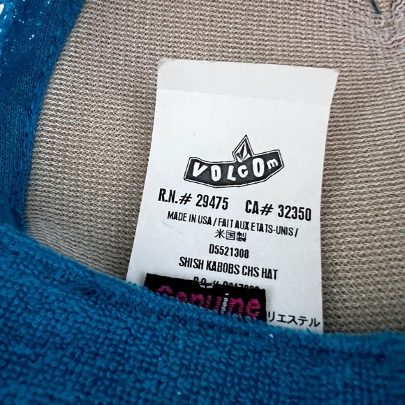 Volcom hat vintage snapback blue and pink trucker cap adjustable Otto sweatband - Picture 7 of 8